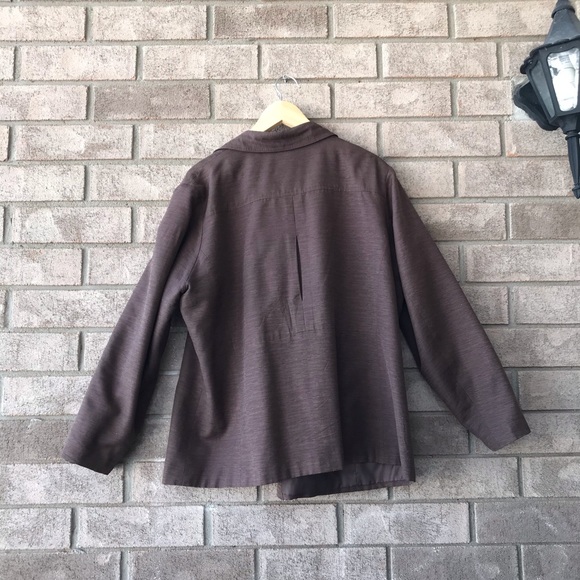 100% Silk brown jacket/blazer - Picture 4 of 4